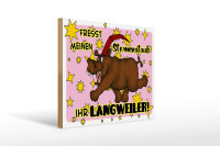 Holzschild Spruch 40x30cm Fresst meinen Sternenstaub