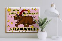 Holzschild Spruch 40x30cm Fresst meinen Sternenstaub