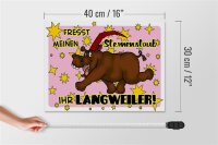 Holzschild Spruch 40x30cm Fresst meinen Sternenstaub