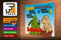 Holzschild Spruch 40x30cm Raupe müsste man sein fressen