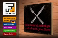 Holzschild Spruch 40x30cm keine Liebe aufrichtiger als