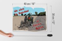 Holzschild Spruch 40x30cm ackern für Deutschland Bauern