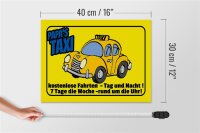 Holzschild Spruch 40x30cm Papa`s Taxi kostenlose Fahrten