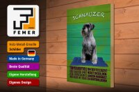 Holzschild Spruch 30x40cm Schnauzer Hund temperamentvoll