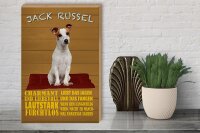 Holzschild Spruch 30x40cm Jack Russel Hund charmant