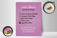 Holzschild Spruch 30x40cm Liebe Mama ich danke Schild
