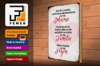 Holzschild Spruch 30x40cm Zuhause Familie Segen Herz