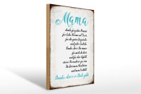Holzschild Spruch 30x40cm Mama Danke dass es Dich gibt