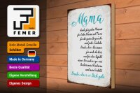 Holzschild Spruch 30x40cm Mama Danke dass es Dich gibt