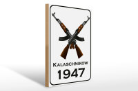 Holzschild Gewehr 30x40cm Kalaschnikow 1947
