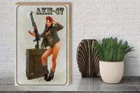 Holzschild Gewehr 30x40cm Pinup Kalaschnikow AKM-47