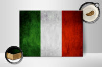 Holzschild Flagge 40x30cm Italien Fahne