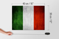 Holzschild Flagge 40x30cm Italien Fahne