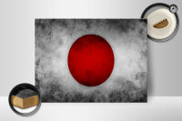 Holzschild Flagge 40x30cm Japan Fahne