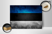 Holzschild Flagge 40x30cm Estland Fahne