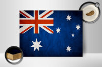 Holzschild Flagge 40x30cm Australien Fahne