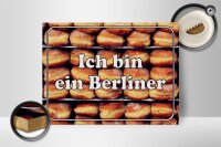 Holzschild Hinweis 40x30cm Ich bin ein Berliner