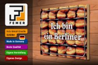 Holzschild Hinweis 40x30cm Ich bin ein Berliner