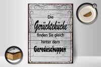 Holzschild Spruch 30x40cm Gerüchteküche Geredeschuppen