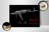 Holzschild Gewehr 40x30cm AK-47 Kalaschnikow