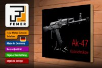 Holzschild Gewehr 40x30cm AK-47 Kalaschnikow