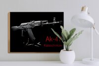 Holzschild Gewehr 40x30cm AK-47 Kalaschnikow