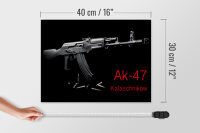 Holzschild Gewehr 40x30cm AK-47 Kalaschnikow
