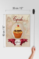 Holzschild Spruch 30x40cm Cupcake Allerbeste