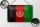 Blechschild Flagge Afghanistans 18x12cm Afghanistan Vintage