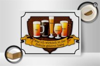 Holzschild Spruch 40x30cm Bier Maß Alt Weiße Berliner