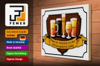 Holzschild Spruch 40x30cm Bier Maß Alt Weiße Berliner