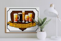 Holzschild Spruch 40x30cm Bier Maß Alt Weiße Berliner