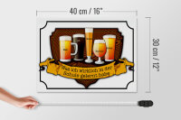 Holzschild Spruch 40x30cm Bier Maß Alt Weiße Berliner
