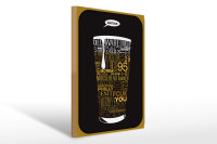 Holzschild Spruch 30x40cm Shotgun Dosenstechen Bier