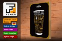 Holzschild Spruch 30x40cm Shotgun Dosenstechen Bier