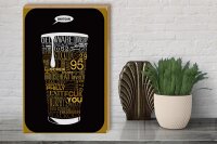 Holzschild Spruch 30x40cm Shotgun Dosenstechen Bier