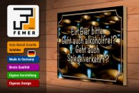 Holzschild Spruch 40x30cm Ein Bier bitte geht alkoholfrei