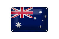 Blechschild Flagge Australien 18x12cm Australia Vintage