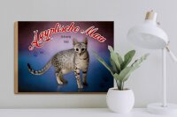 Holzschild Katze 40x30cm Ägyptische Mau Schweiz 1988