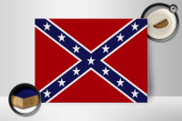 Holzschild Flagge 40x30cm Konföderierte Staaten Amerika