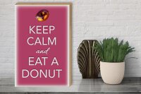 Holzschild Spruch 30x40cm Keep Calm and eat a donut
