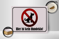Holzschild Hinweis 40x30cm hier ist kein Hundeklo