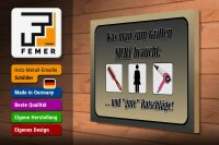 Holzschild Spruch 40x30cm was zum Grillen nicht braucht