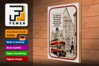 Holzschild Spruch 30x40cm London City Tour 1931-1962