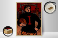 Holzschild American Football 30x40cm Illinois field