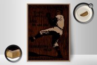 Holzschild Retro 30x40cm Pennsylvania Baseball April 8th