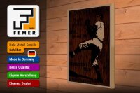 Holzschild Retro 30x40cm Pennsylvania Baseball April 8th