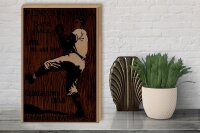 Holzschild Retro 30x40cm Pennsylvania Baseball April 8th