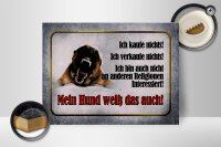 Holzschild Hinweis 40x30cm kaufe nichts mein Hund weiß