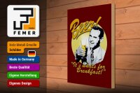 Holzschild Bier 30x40cm Beer it´s whats for Breakfast